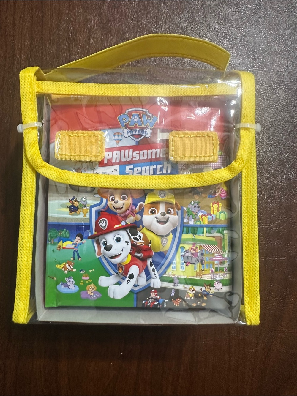 Nickelodeon PAW Patrol Yellow Clear Carry Bag with Activity Book